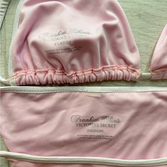 Frankie’s bikini Pink Bikini Set with Heart Detail - Picture 3 of 3